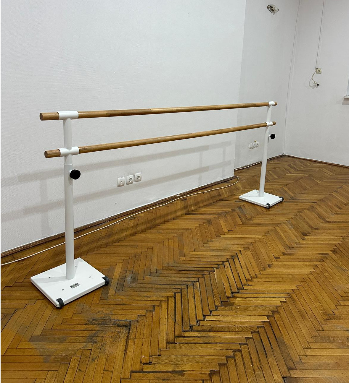 Professional Series: Wood Double Bar Freestanding Ballet Barre
